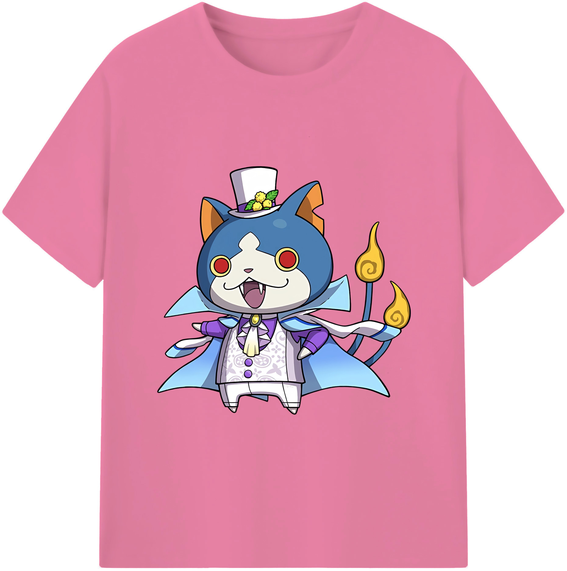 （画像用） 妖怪ウォッチ Yo-kai Watch 綿100％半袖Tシャツ（フロントプリント）